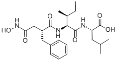 CAS#: 148473-36-3， (2S)-2-[[(2S,3S)-2-[[(2R)-4-(Hydroxyamino)-4-Oxo-2-(Phenylmethyl)Butanoyl]Amino]-3-Methylpentanoyl]Amino]-4-Methylpentanoic Acid