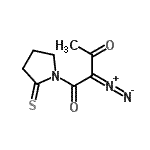 CAS 登录号：148902-19-6， 2-重氮基-1-(2-硫代-1-吡咯烷基)-1,3-丁烷二酮