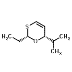 CAS 登录号：149141-45-7， (2S,6S)-2-乙基-6-异丙基-6H-1,3-氧硫杂环己二烯