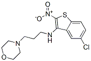 CAS#: 149338-22-7， 5-Chloro-N-(3-Morpholin-4-Ylpropyl)-2-Nitro-1-Benzothiophen-3-Amine