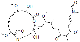 CAS 登录号：150346-23-9， N-[(E)-11-[(12Z,14Z)-3,9-二羟基-11,17-二甲氧基-4,4-二甲基-7-氧代-6,20-二氧杂-21-氮杂双环[16.2.1]二十一碳-1(21),12,14,18-四烯-5-基]-4,10-二甲氧基-5,9-二甲基-6-氧代十一碳-1-烯基]-N-甲基甲酰胺