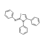 CAS 登录号：15249-82-8， (2Z)-N,3,4-三苯基-1,3-噻唑-2(3H)-亚胺