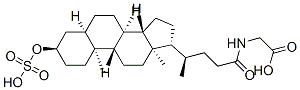 结构式 CAS# 15324-64-8, 2-[[(4R)-4-[(3R,5R,8R,9S,10S,13R,14S,17R)-10,13-二甲基-3-磺基氧基-2,3,4,5,6,7,8,9,11,12,14,15,16,17-十四氢-1H-环戊二烯并[a]菲-17-基]戊酰]氨基]乙酸