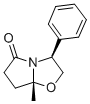 结构式 CAS# 153745-22-3, (3S,7alphaR)-四氢-7alpha-甲基-3-苯基-吡咯并[2,1-b]恶唑-5(6H)-酮