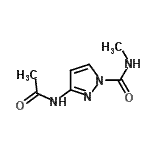CAS 登录号：154366-45-7， 3-乙酰氨基-N-甲基-1H-吡唑-1-甲酰胺