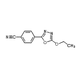 CAS 登录号：154548-68-2， 4-(5-乙氧基-1,3,4-恶二唑-2-基)苯甲腈