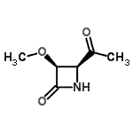 CAS 登录号：155197-97-0， (3S,4S)-4-乙酰基-3-甲氧基-2-氮杂环丁酮