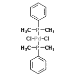 CAS 登录号：15616-85-0， 二氯-二[二甲基(苯基)-lambda<sup>4</sup>-膦基]钯