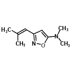 CAS 登录号：156366-80-2， N,N-二甲基-3-(2-甲基-1-丙烯-1-基)-1,2-恶唑-5-胺