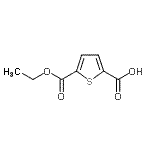 结构式 CAS# 156910-49-5, 5-(乙氧羰基)-2-噻吩羧酸
