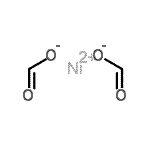 结构式 CAS# 15694-70-9, 镍(2+)二甲酸酯