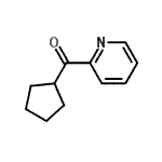 结构式 CAS# 157592-43-3, 环戊基(2-吡啶基)甲酮
