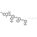 CAS 登录号：15792-47-9， 三钠7-氨基-4-羟基-3-{[6-磺酸-4-({4-[(3-磺酸苯基)偶氮]-1-萘基}偶氮)-1-萘基]偶氮}-2-萘磺酸酯