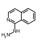 结构式 CAS# 15793-94-9, 1-肼基异喹啉