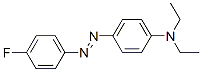 结构式 CAS# 1581-17-5, N,N-二乙基-P-[(P-氟苯基)偶氮]苯胺