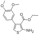 结构式 CAS# 15854-12-3, 2-氨基-4-(3,4-二甲氧基-苯基)-噻吩-3-羧酸乙酯