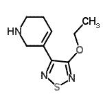 CAS 登录号：159059-10-6， 5-(4-乙氧基-1,2,5-噻二唑-3-基)-1,2,3,6-四氢吡啶