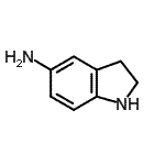 结构式 CAS# 15918-80-6, 5-吲哚啉胺