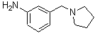 结构式 CAS# 159691-25-5, 3-(1-吡咯烷基甲基)苯胺