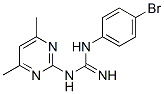 结构式 CAS# 16018-66-9, 1-(P-溴苯基)-3-(4,6-二甲基-2-嘧啶基)胍