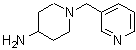 结构式 CAS# 160357-88-0, 1-(3-吡啶基甲基)-4-哌啶胺