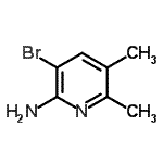 CAS#: 161091-49-2， 3-Bromo-5,6-Dimethyl-2-Pyridinamine