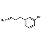 结构式 CAS# 161173-98-4, 1-溴-3-(3-丁烯-1-基)苯