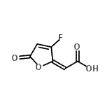 CAS#: 161985-56-4， (2E)-(3-Fluoro-5-Oxo-2(5H)-Furanylidene)Acetic Acid