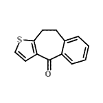结构式 CAS# 1622-55-5, 9,10-二氢-4H-苯并[4,5]环庚并[1,2-b]噻吩-4-酮