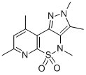 CAS#: 162255-91-6， 2,4-Dihydro-2,3,4,7,9-Pentamethyl-Pyrazolo(4,3-c)Pyrido(3,2-e)(1,2)Thiazine 5,5-Dioxide