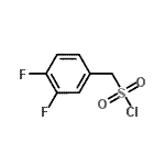 结构式 CAS# 163295-73-6, (3,4-二氟苯基)甲烷磺酰氯