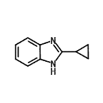 结构式 CAS# 16405-79-1, 2-环丙基-1H-苯并咪唑