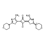 CAS#: 164534-34-3， (4E)-4-[4-Methyl-2-(Morpholin-4-Ium-4-Ylidene)-1,3-Thiazol-5(2H)-Ylidene]-2-[4-Methyl-2-(4-Morpholinyl)-1,3-Thiazol-5-Yl]-3-Oxo-1-Cyclobuten-1-Olate