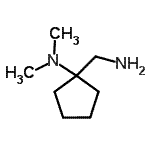 结构式 CAS# 164642-21-1, 1-(氨基甲基)-N,N-二甲基环戊烷胺