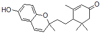 CAS 登录号：164672-55-3， 4-[2-(6-羟基-2-甲基苯并吡喃-2-基)乙基]-3,5,5-三甲基环己-2-烯-1-酮