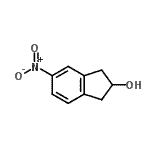 结构式 CAS# 16513-67-0, 5-硝基-2-茚满醇