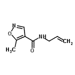 CAS 登录号：167538-17-2， N-烯丙基-5-甲基-1,2-恶唑-4-甲酰胺