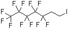 结构式 CAS# 1682-31-1, 1,1,1,2,2,3,3,4,4,5,5-十一氟-7-碘-庚烷