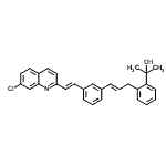 CAS#: 168214-68-4， 2-{2-[(2E)-3-{3-[(E)-2-(7-Chloro-2-Quinolinyl)Vinyl]Phenyl}-2-Propen-1-Yl]Phenyl}-2-Propanol
