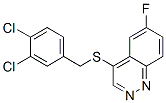 CAS 登录号：1683-35-8， 4-((3,4-二氯苄基)硫代)-6-氟噌啉