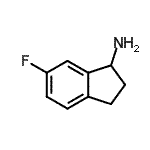 结构式 CAS# 168902-77-0, 6-氟-1-茚满胺