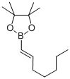 structure of CAS# 169339-75-7, 2-[(E)-Hept-1-Enyl]-4,4,5,5-Tetramethyl-1,3,2-Dioxaborolane;Bm184;Trans-1-Heptenyl-1-Boronic Acid Pinacol Ester;662992_Aldrich