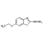 结构式 CAS# 16942-73-7, 6-乙氧基-2-肼基-1,3-苯并噻唑