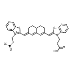CAS 登录号：170153-80-7， 3-(2-{(E)-[7-{(Z)-[3-(2-羧基乙基)-1,3-苯并噻唑-2(3H)-亚基]甲基}-4,4A,5,6-四氢-2(3H)-萘亚基]甲基}-1,3-苯并噻唑-3-鎓-3-基)丙酸酯