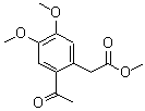CAS 登录号：17173-27-2， (2-乙酰基-4,5-二甲氧基苯基)乙酸甲酯