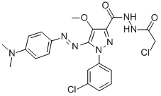 CAS#: 172701-64-3， N-(2-Chloroacetyl)Imino-1-(3-Chlorophenyl)-5-[2-(4-Dimethylaminophenyl)Hydrazinyl]-4-Methoxypyrazole-3-Carboxamide