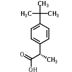 CAS#: 172824-87-2， (2S)-2-[4-(2-Methyl-2-Propanyl)Phenyl]Propanoic Acid