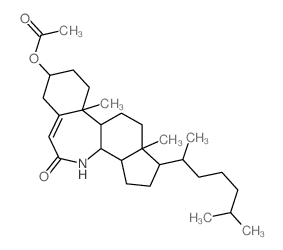 CAS 登录号：17398-63-9， 3beta-(乙酰氧基)-7alpha-氮杂-B-高胆甾-5-烯-7-酮
