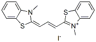CAS#: 1742-91-2， 3-Methyl-2-[3-(3-Methyl-3H-Benzothiazol-2-Ylidene)Prop-1-Enyl]Benzothiazolium Iodide