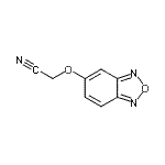CAS 登录号：175203-37-9， (2,1,3-苯并恶二唑-5-基氧基)乙腈